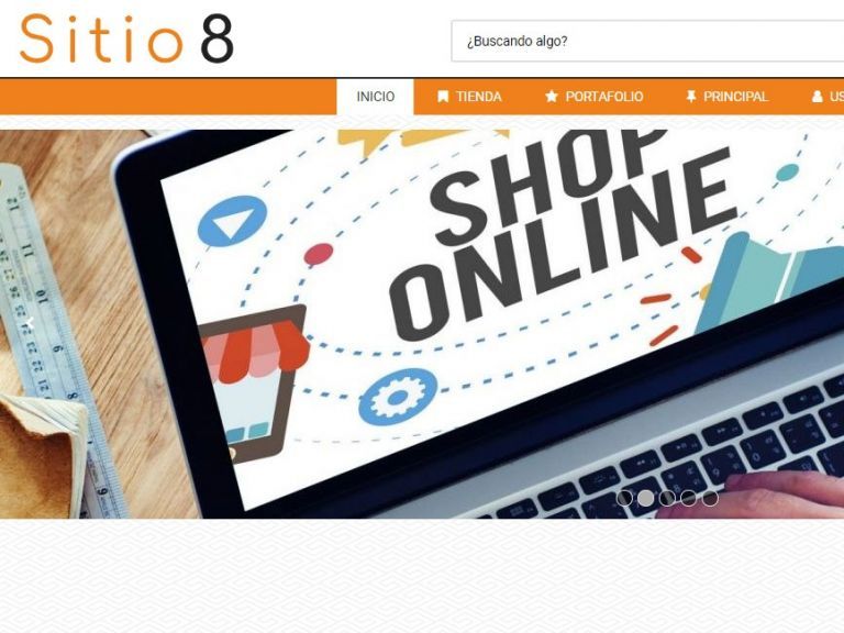 Demo 8 de plantilla de diseño web profesional para tienda virtual. - TIENDA 8 . tienda virtual